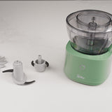 Henning Lee Carla Hall 2-in-1 Cordless Chopper, 4.2 Cup, Sage