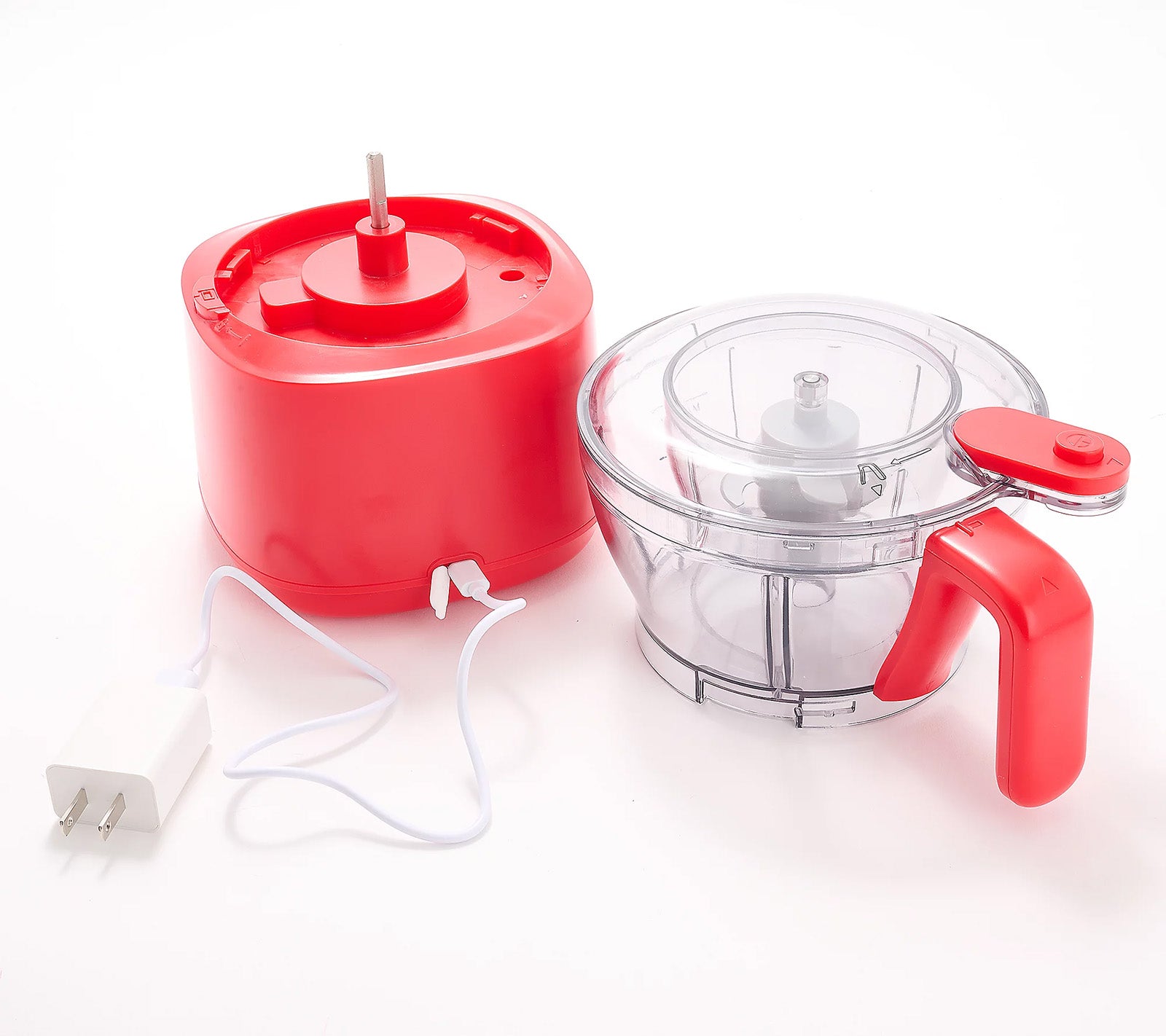 Henning Lee Carla Hall 2-in-1 Cordless Chopper, 4.2 Cup, Tomato