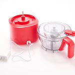 Henning Lee Carla Hall 2-in-1 Cordless Chopper, 4.2 Cup, Tomato