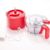 Henning Lee Carla Hall 2-in-1 Cordless Chopper, 4.2 Cup, Tomato