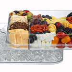 Prodyne Charcuterie On Ice & Deviled Eggs On Ice Platter 2 Piece Serving Set