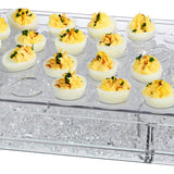 Prodyne Charcuterie On Ice & Deviled Eggs On Ice Platter 2 Piece Serving Set