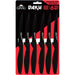 Ginsu Daku 6-Piece Black Steak Knife Set, Dishwasher Safe and Always Sharp