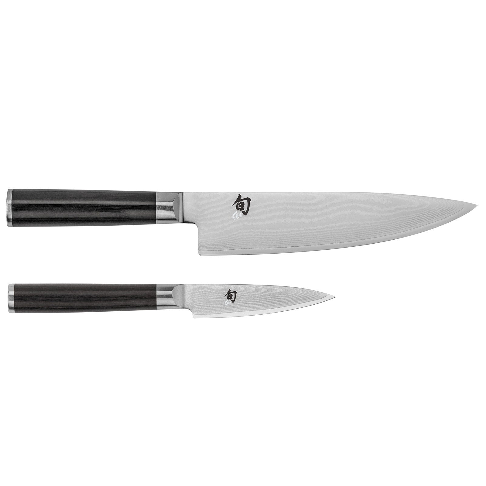 Shun Classic 2-Piece Starter Knife Set, 3.5" Paring Knife & 8" Chef’s Knife in Gift Box