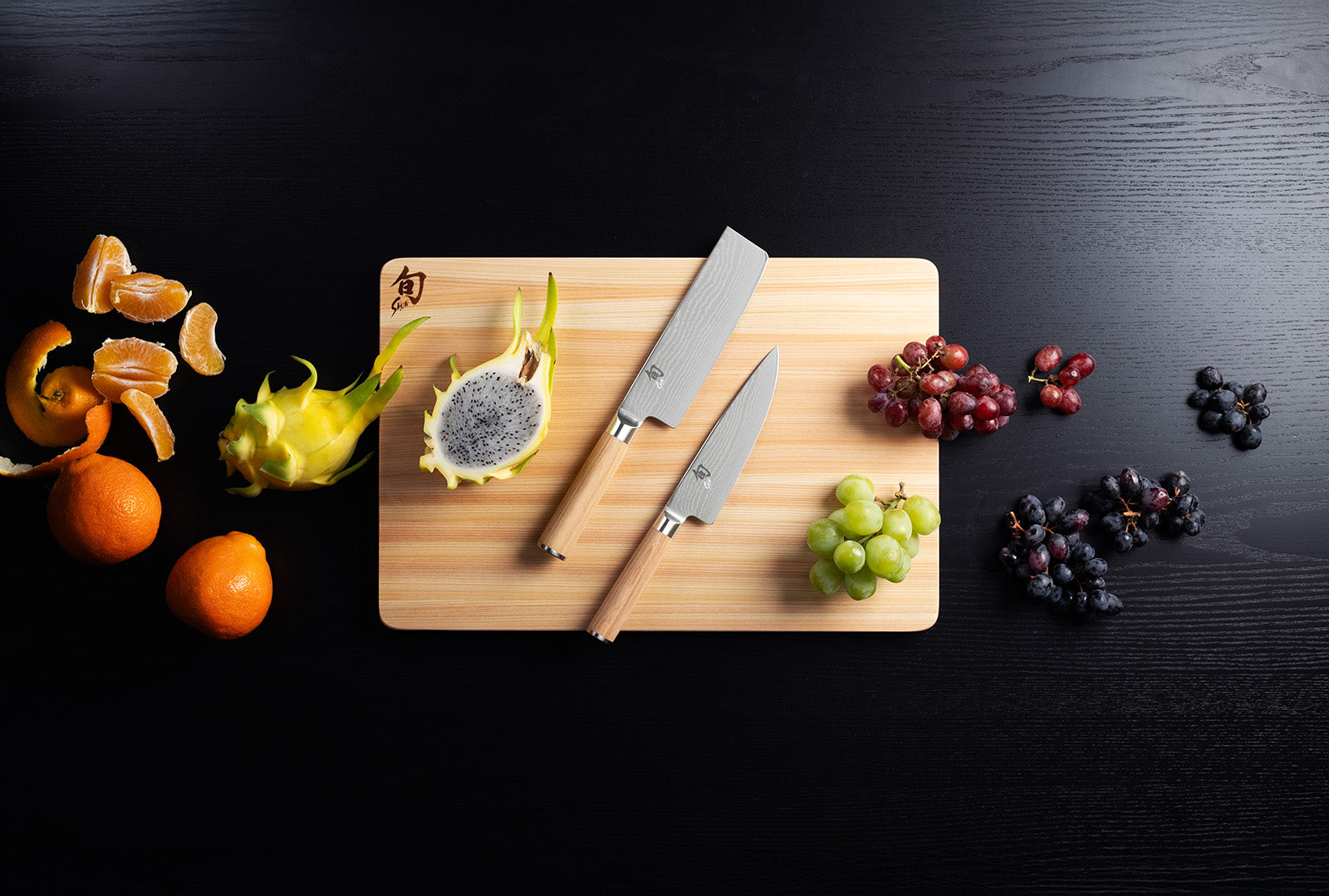 Shun Classic Blonde 7 Piece Block Set with Birchwood Kickstand Block