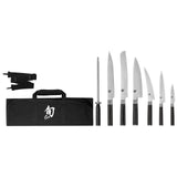 Shun Classic 8-Piece Student Knife Set with Knife Roll