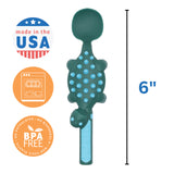 Constructive Eating Dinosaur Utensil and Divided Plate Set for Kids and Toddlers