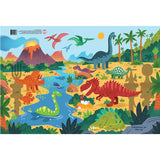 Constructive Eating Dinosaur Utensil, Divided Plate, and Placemat Set for Kids and Toddlers