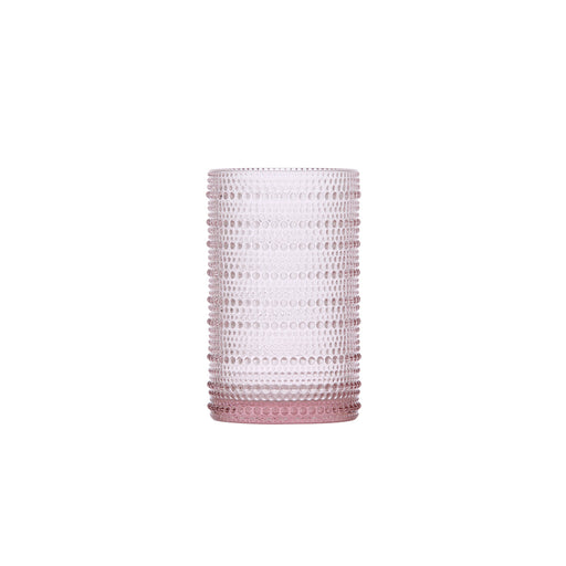 D&V By Fortessa Jupiter Iced Beverage Glass, 13 Ounce, Set of 6, Pink