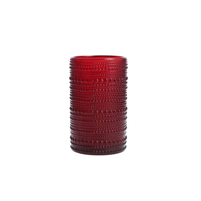 D&V By Fortessa Jupiter Iced Beverage Glass, 13 Ounce, Set of 6, Red