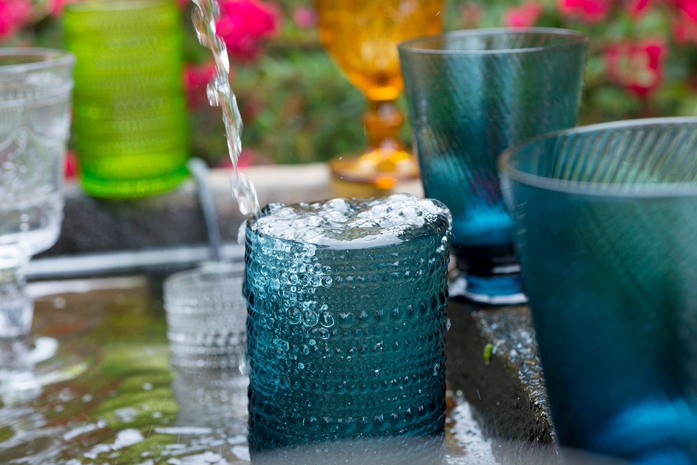 D&V By Fortessa Jupiter Iced Beverage Glass, 13 ounce, Set of 6, Sage