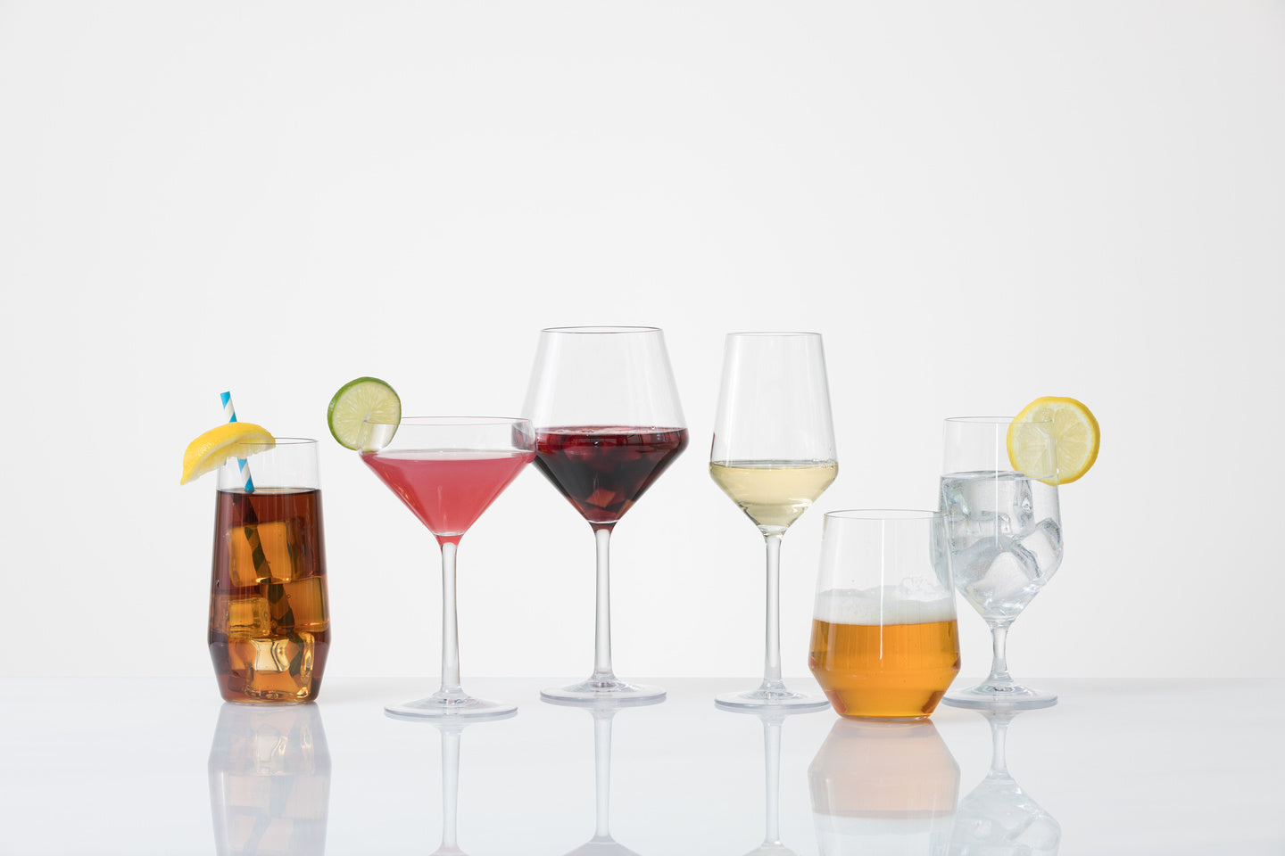 D&V By Fortessa Sole Copolyester Outdoor Drinkware Stemless Wine Glass, Set of 6