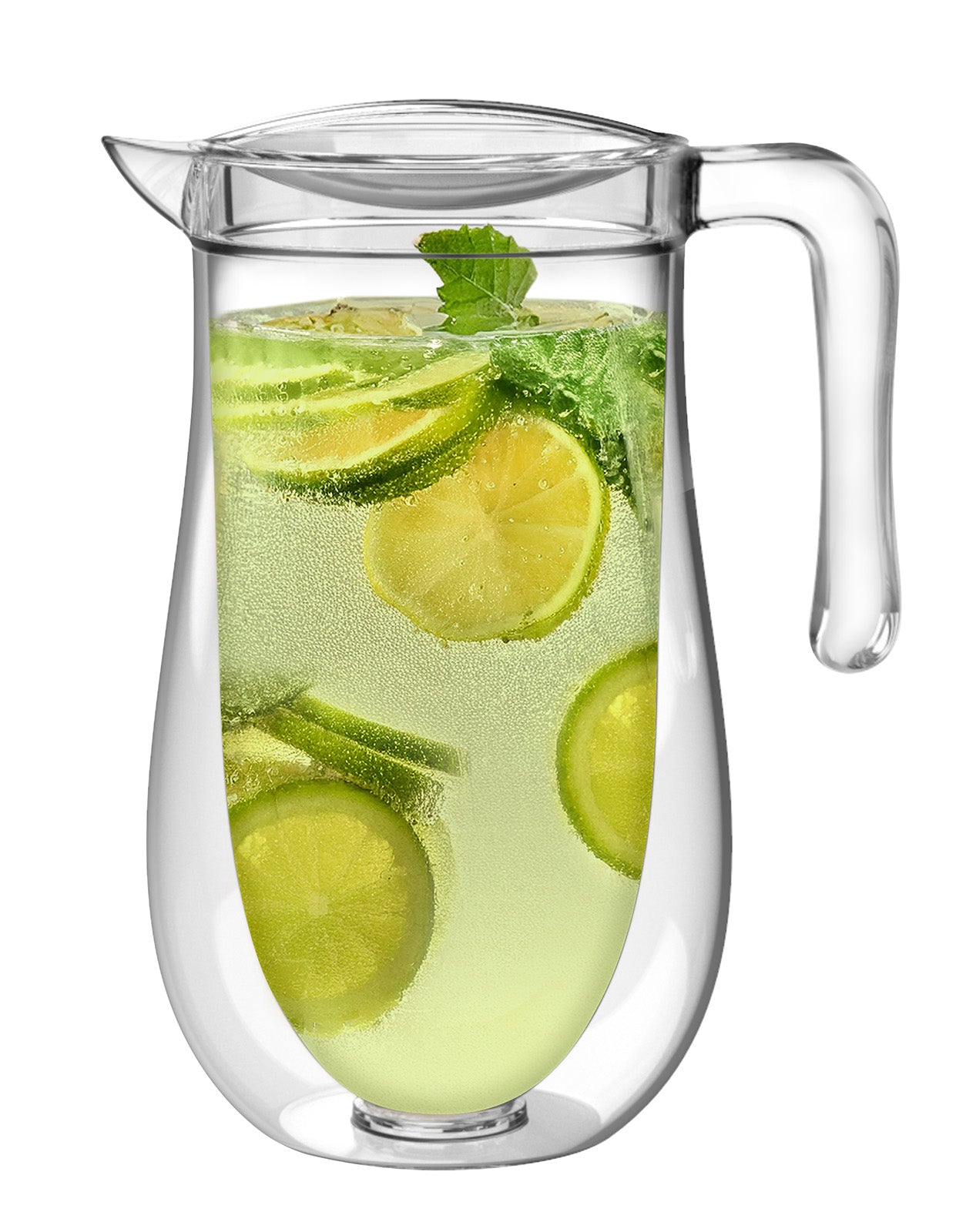 Prodyne Stay Cold Double Wall insulated Acrylic Pitcher, 64 ounce