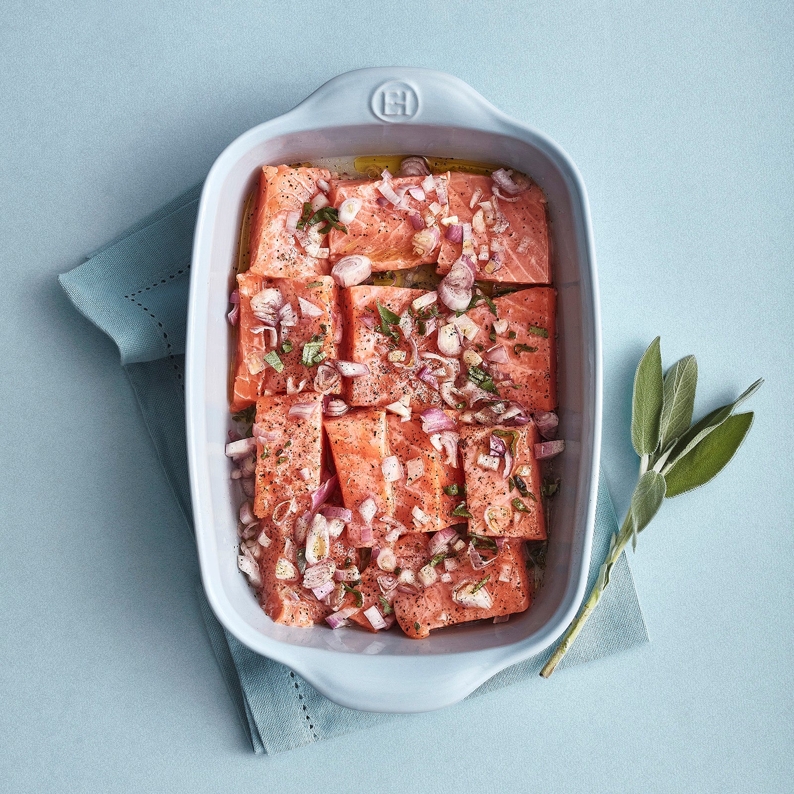 Emile Henry Small Rectangle Baking Dish Ultime, 11.5" X 7.5", Foam