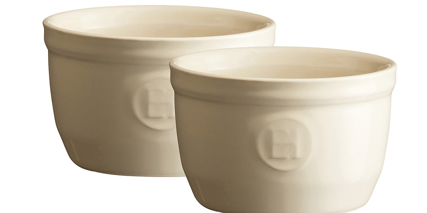 Emile Henry Made in France 5 oz Ramekin, Set of 2, 3.5" by 2", Clay