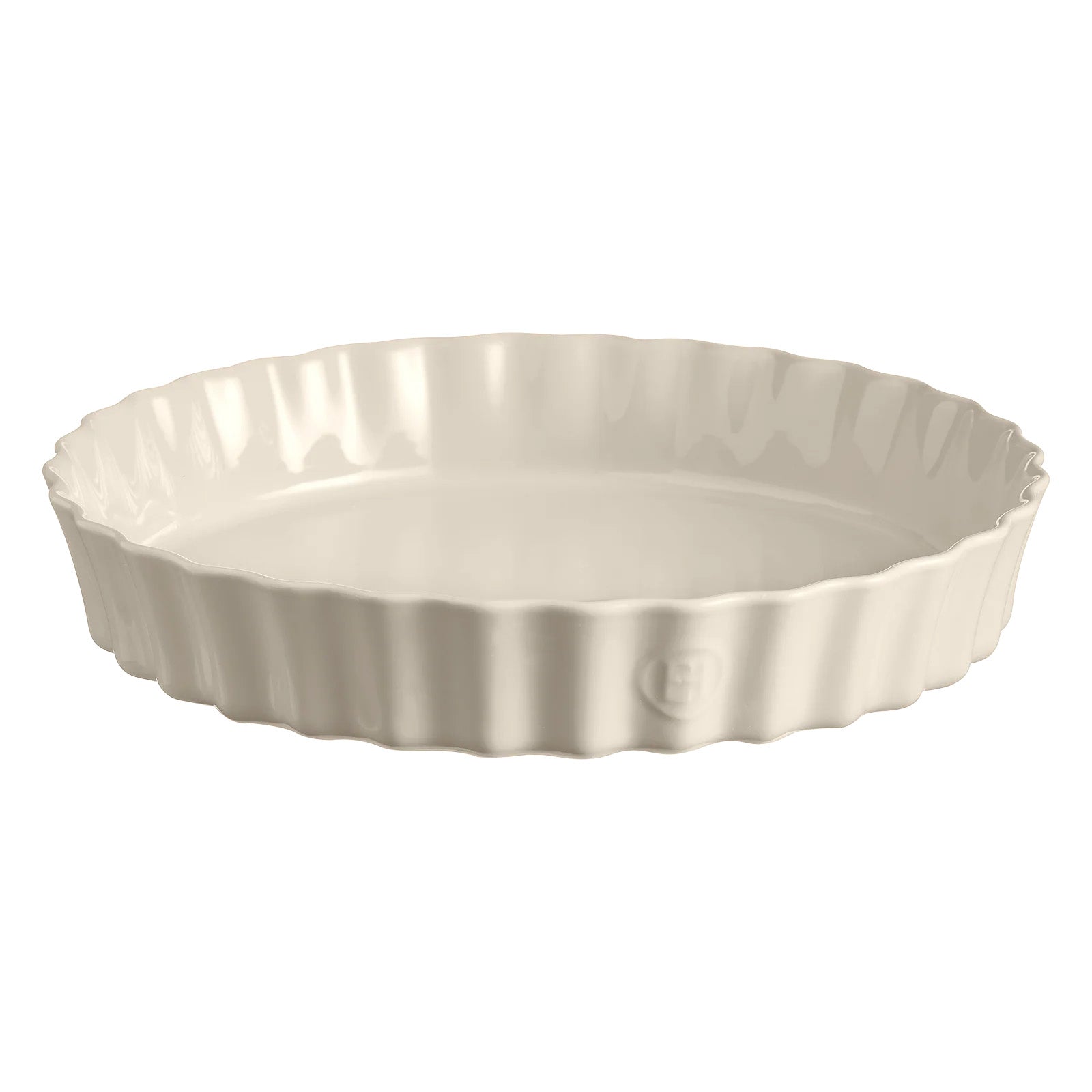 Emile Henry 12.6" x 2.2" Extra Large Deep Tart Dish, Clay