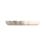 Emile Henry Madeleine Fluted Tart Dish, 12.2-Inch, Clay