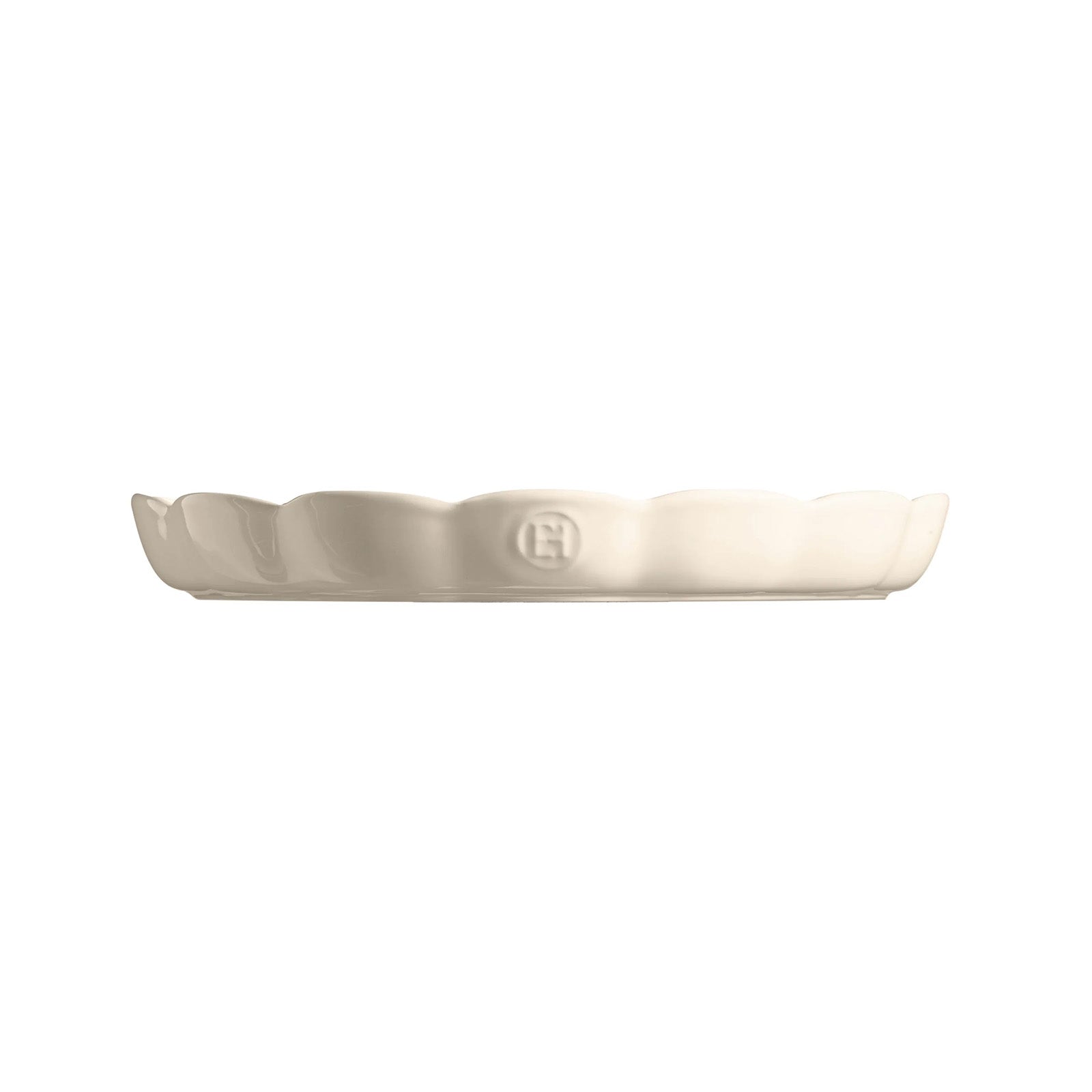 Emile Henry Madeleine Fluted Tart Dish, 12.2-Inch, Clay