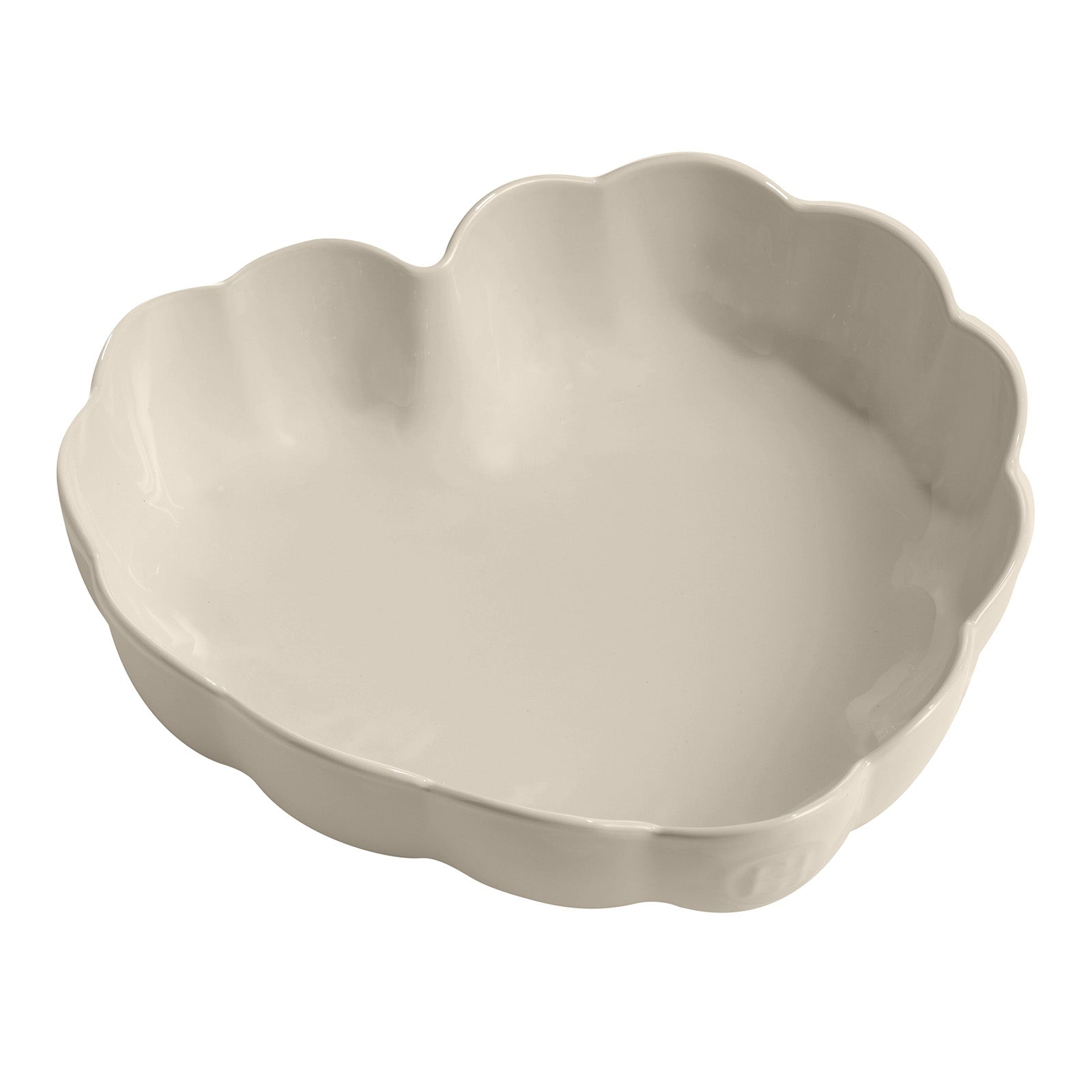 Emile Henry Madeleine Heart Shaped Cake Dish, Clay