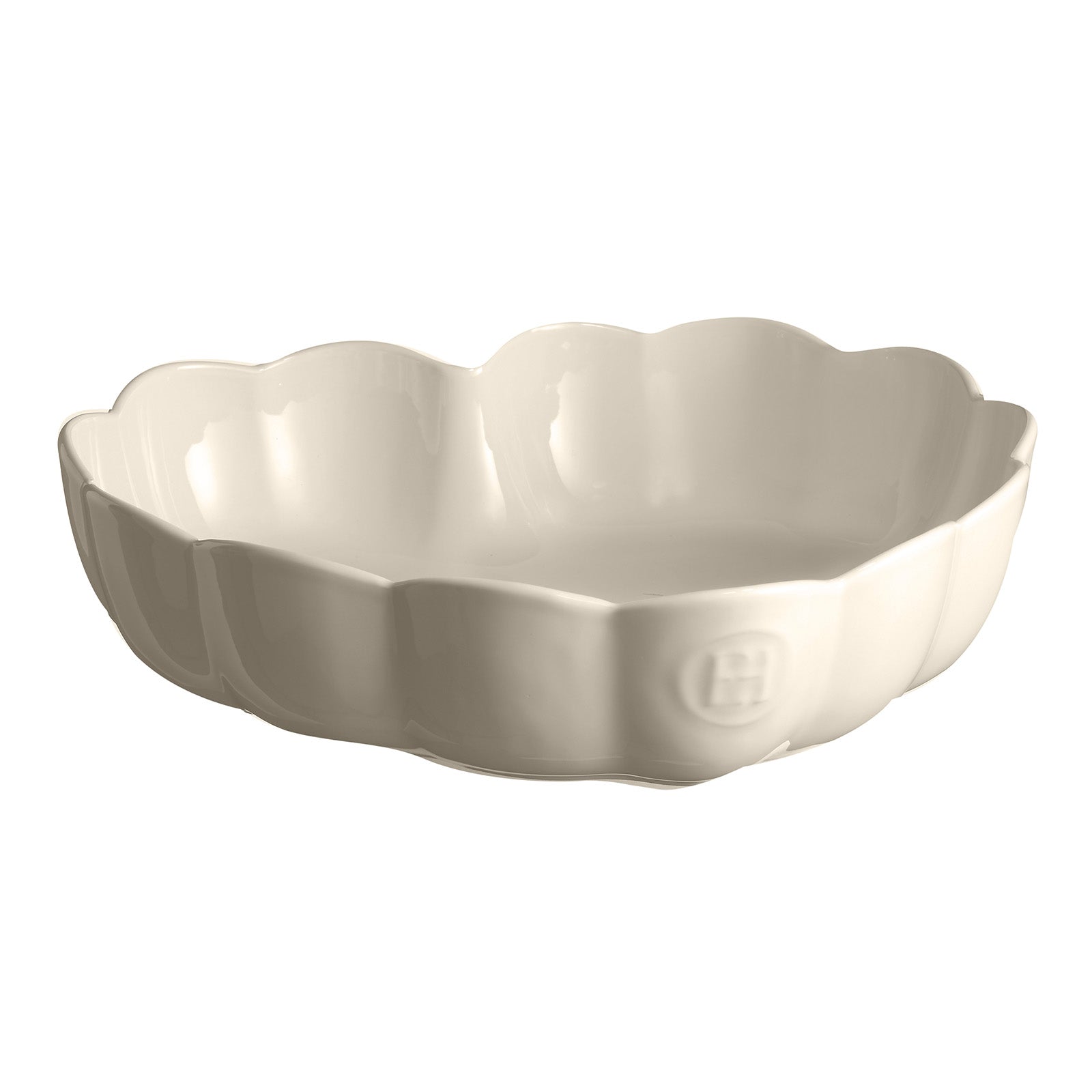 Emile Henry Madeleine Heart Shaped Cake Dish, Clay