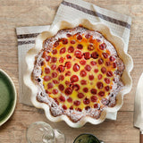 Emile Henry HR Ceramic 10-inch Ruffled Pie Dish, Clay