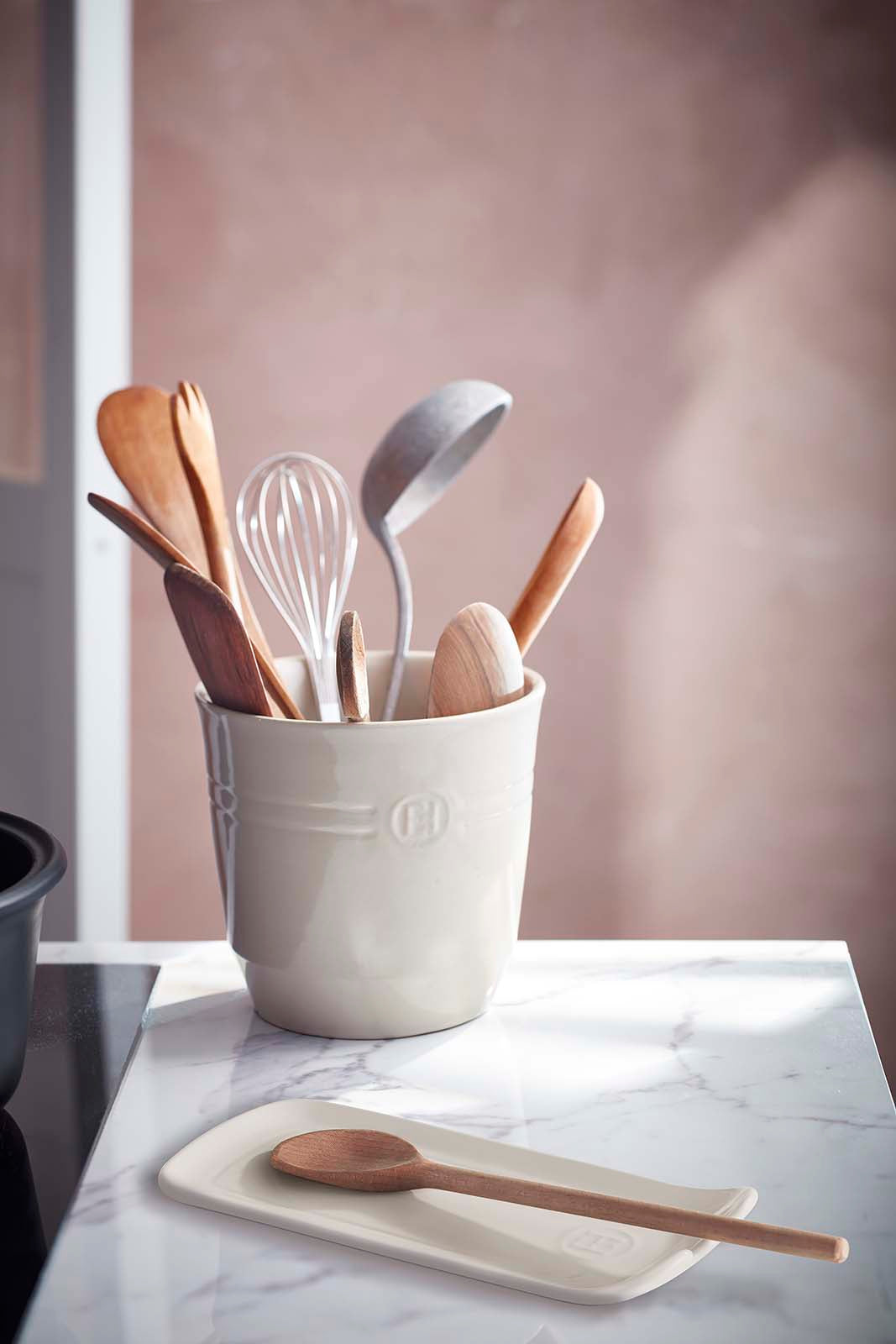 Emile Henry Utensil Pot, 4.5-Inch Diameter x 13-Inch High, Clay