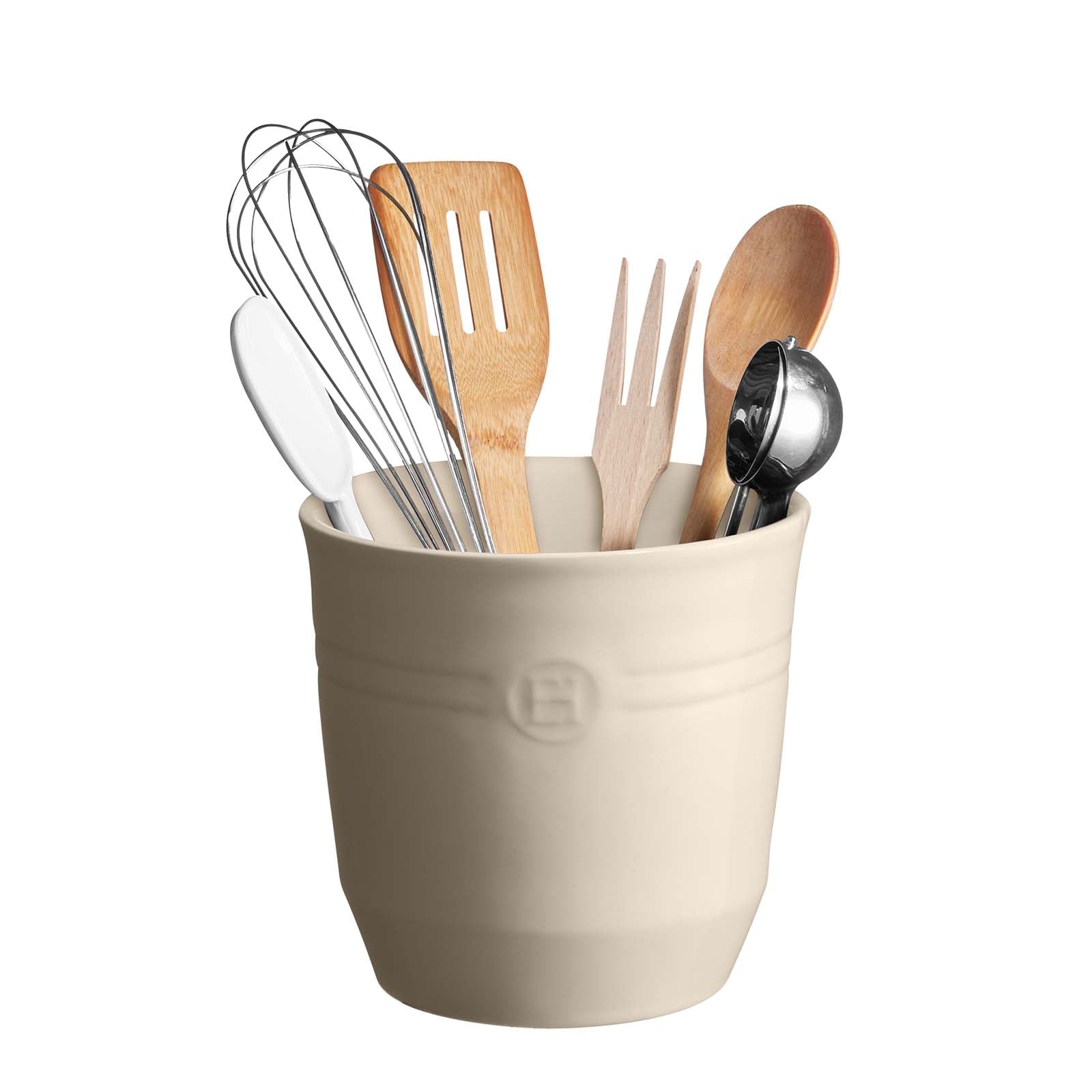 Emile Henry Large Utensil Pot, 6.3-Inch Diameter x 17-Inch High, Clay