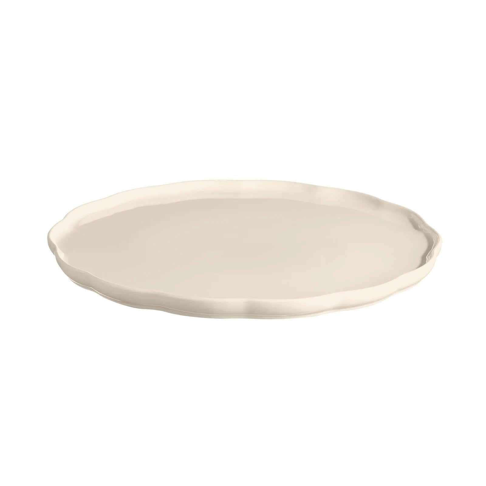 Emile Henry Madeleine Round Serving Plate, 12.2-Inch, Clay