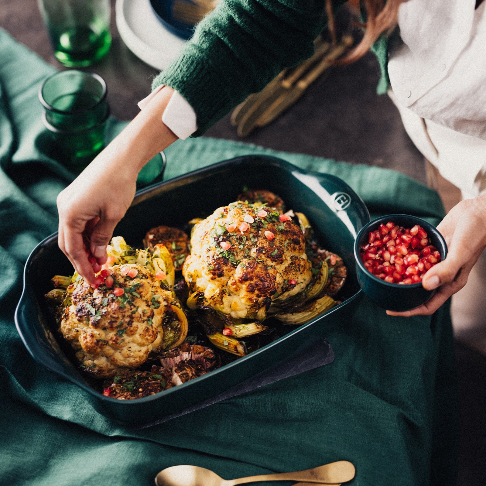 Emile Henry Rectangle Baking Dish Ultime, 14" X 9", Cedar