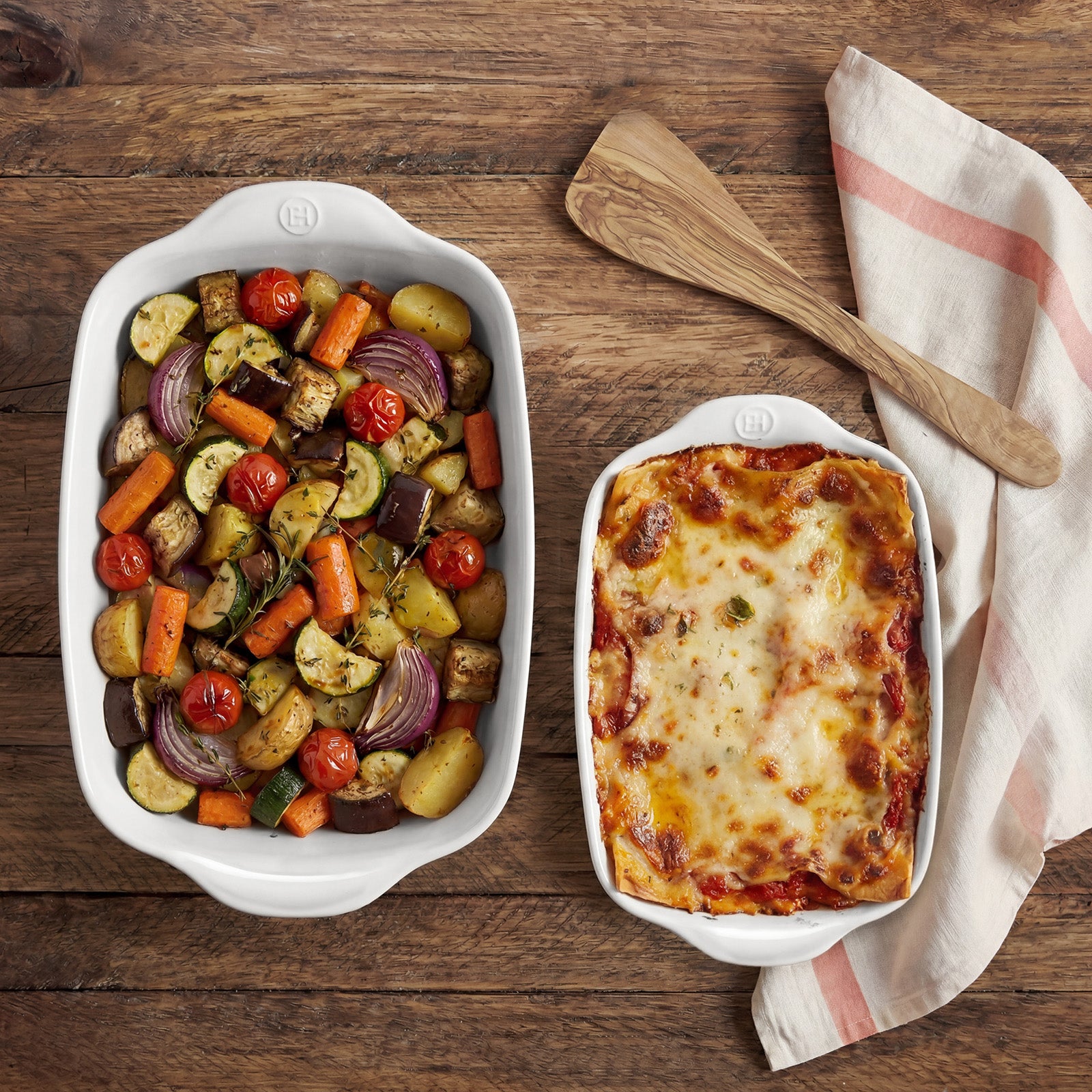 Emile Henry Rectangular Baking Dish, Set of 3, 1.25 qt, 2.4 qt, 3.8 qt, Flour