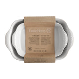 Emile Henry Rectangular Baking Dish, Set of 2, 1.25 qt, 2.4 qt, Flour