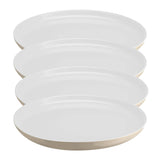 Emile Henry Everyday Dinnerware 11 Inch Dinner Plate, Sugar, Set of 4