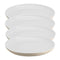 Emile Henry Everyday Dinnerware 11 Inch Dinner Plate, Sugar, Set of 4