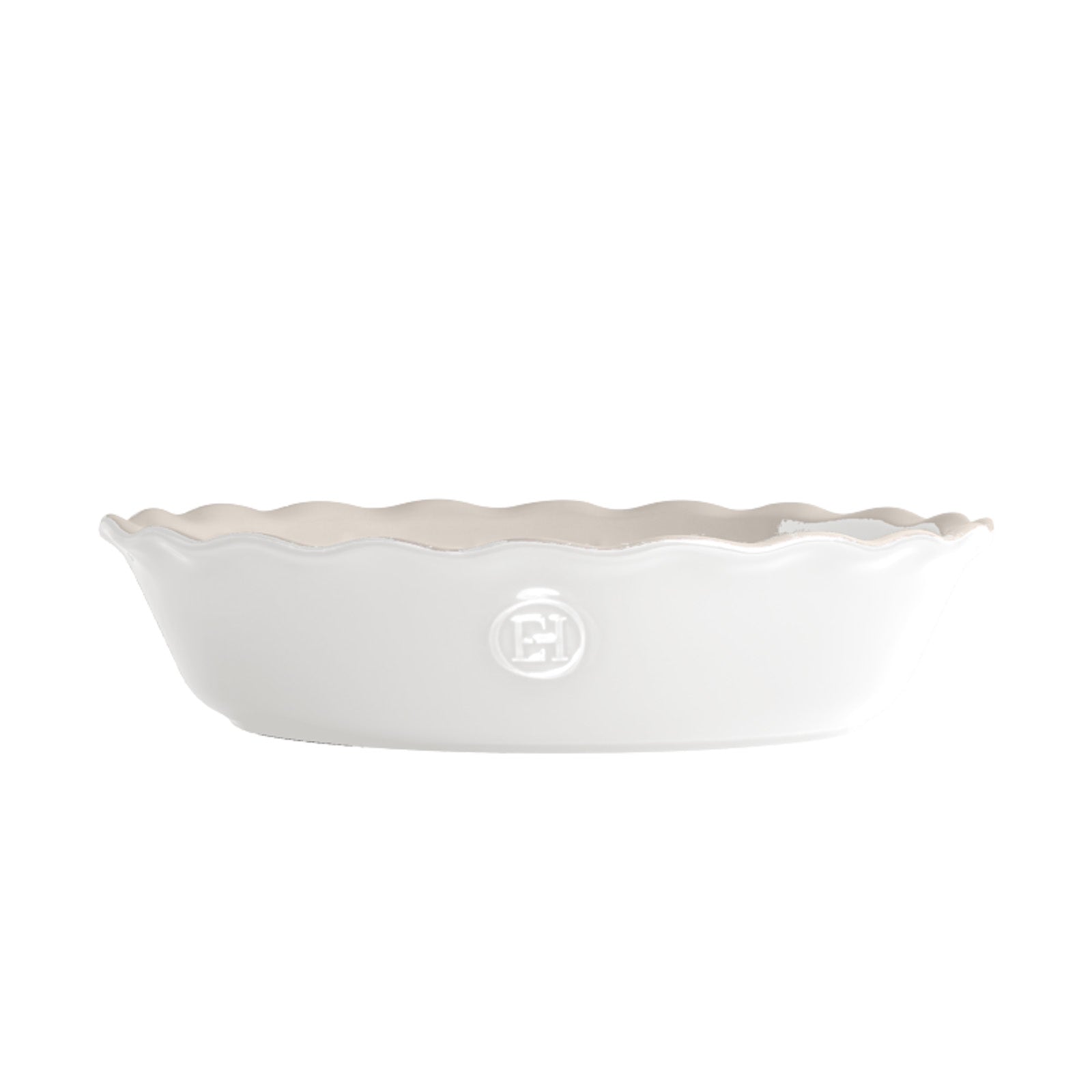 Emile Henry Modern Classics 9-Inch Ribbed Pie Dish, Sugar