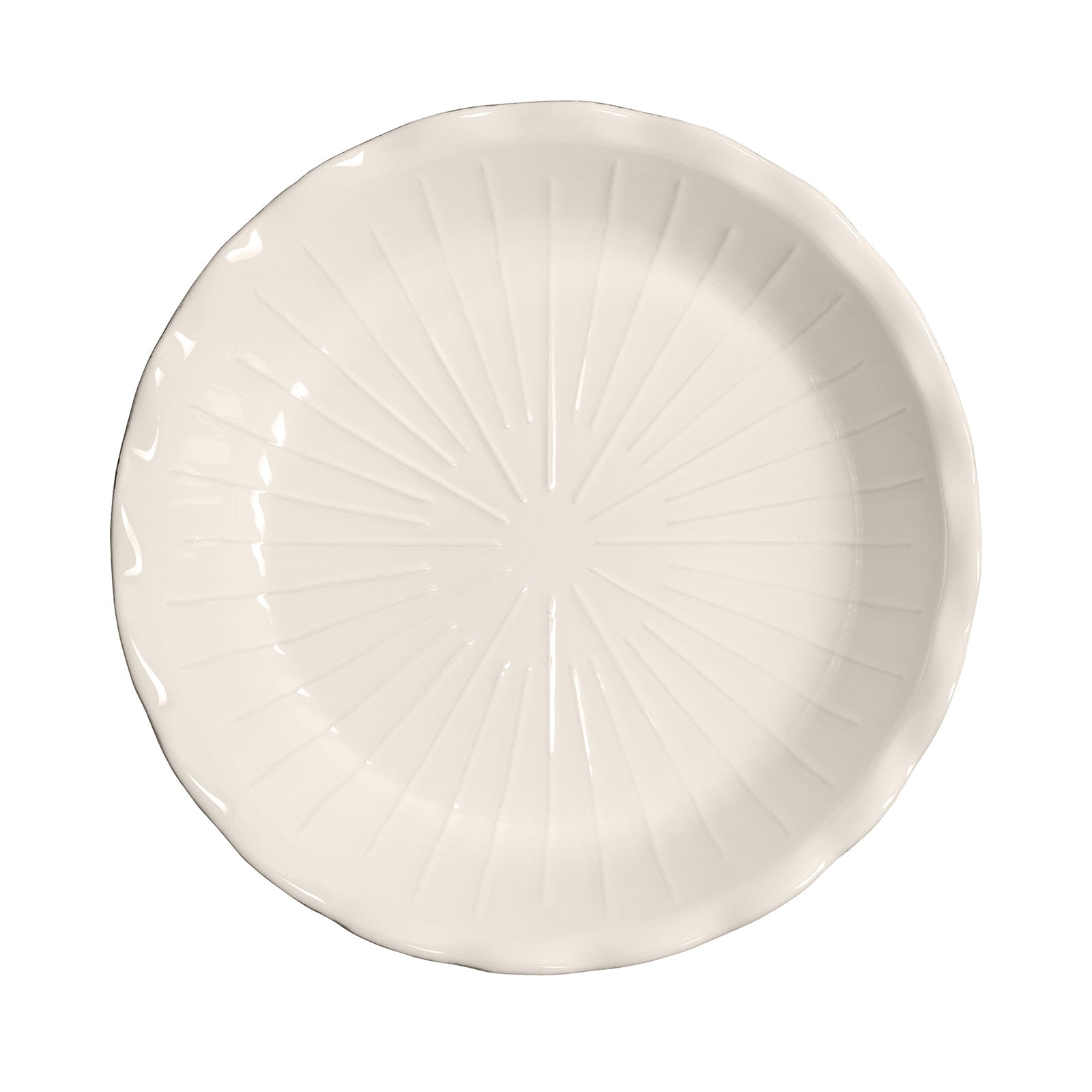 Emile Henry Modern Classics 9-Inch Ribbed Pie Dish, Sugar