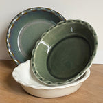 Emile Henry 175th Anniversary Pie Dish, Blue/Sable