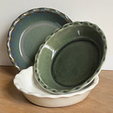 Emile Henry 175th Anniversary Pie Dish, Blue/Sable