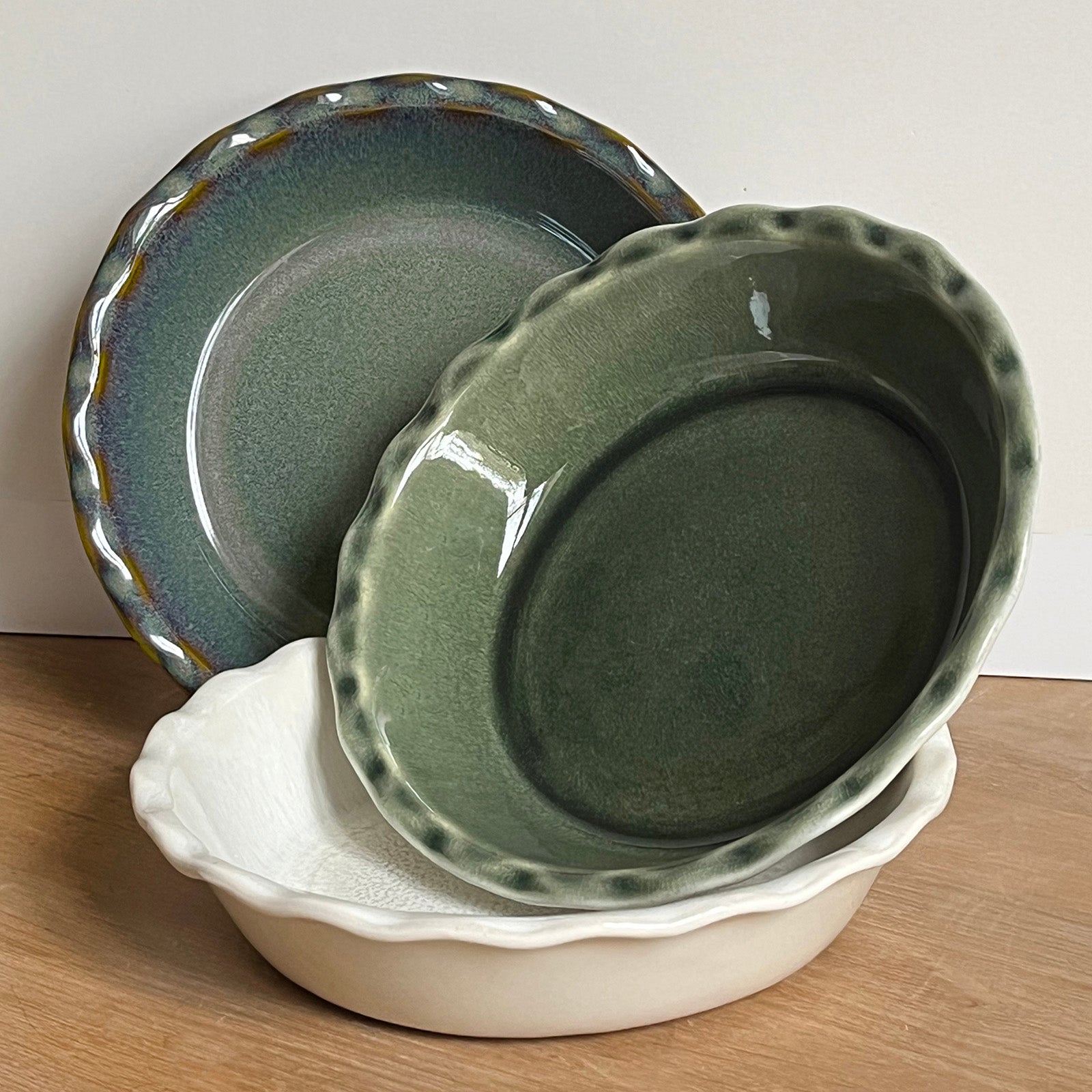 Emile Henry 175th Anniversary Pie Dish, Blue/Sable