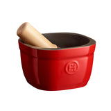 Emile Henry Mortar & Pestle, Burgundy