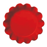 Emile Henry HR Ceramic 10-inch Ruffled Pie Dish, Burgundy
