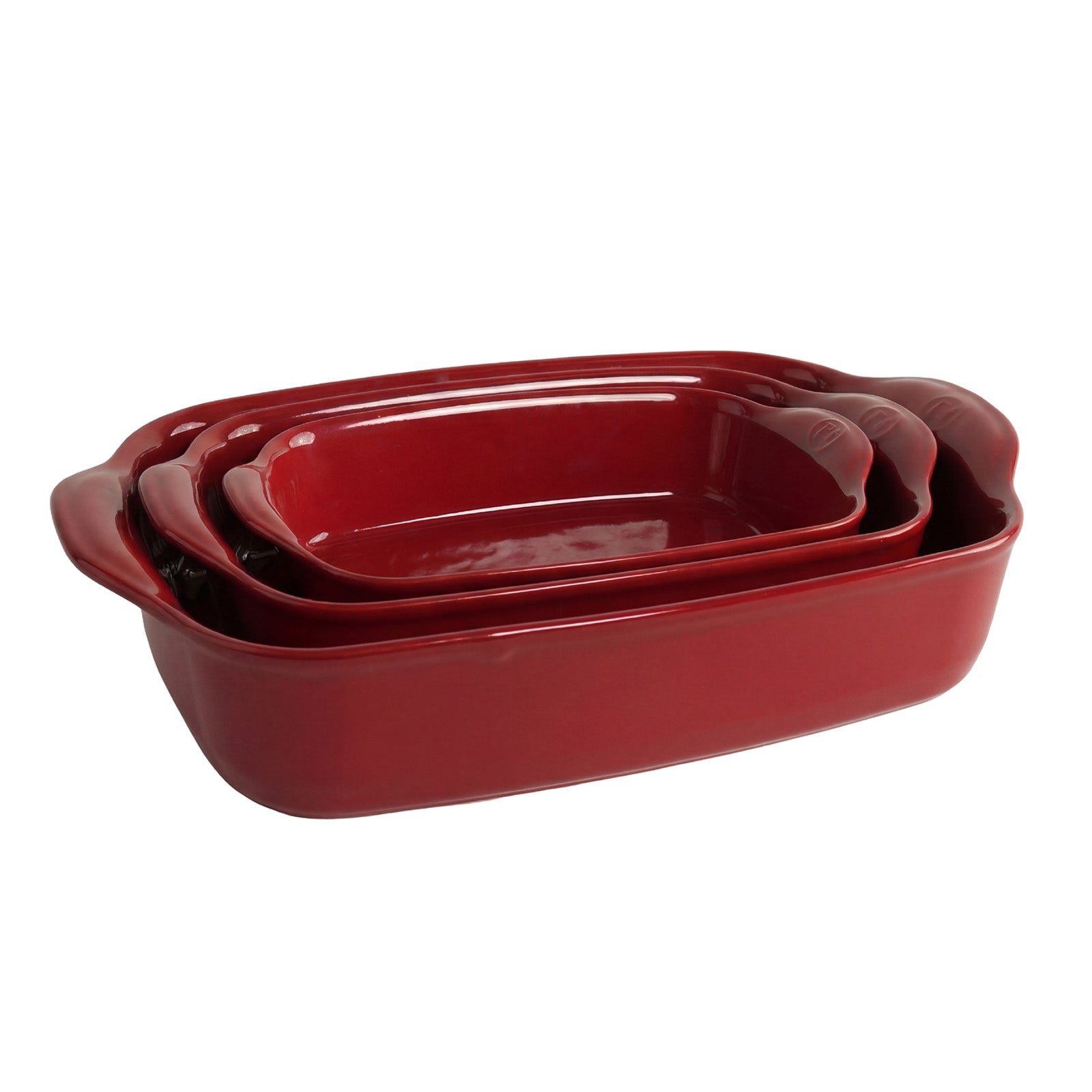 Emile Henry Rectangular Baking Dish, Set of 3, 1.25 qt, 2.4 qt, 3.8 qt