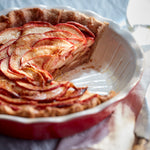 Emile Henry Modern Classics 9-Inch Ribbed Pie Dish, Rouge