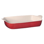 Emile Henry HR Modern Classics Extra Large Rectangular Baker, 17.75" x 11", Rouge