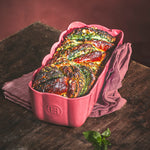 Emile Henry Madeleine Ceramic Loaf Pan, Rose