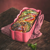 Emile Henry Madeleine Ceramic Loaf Pan, Rose