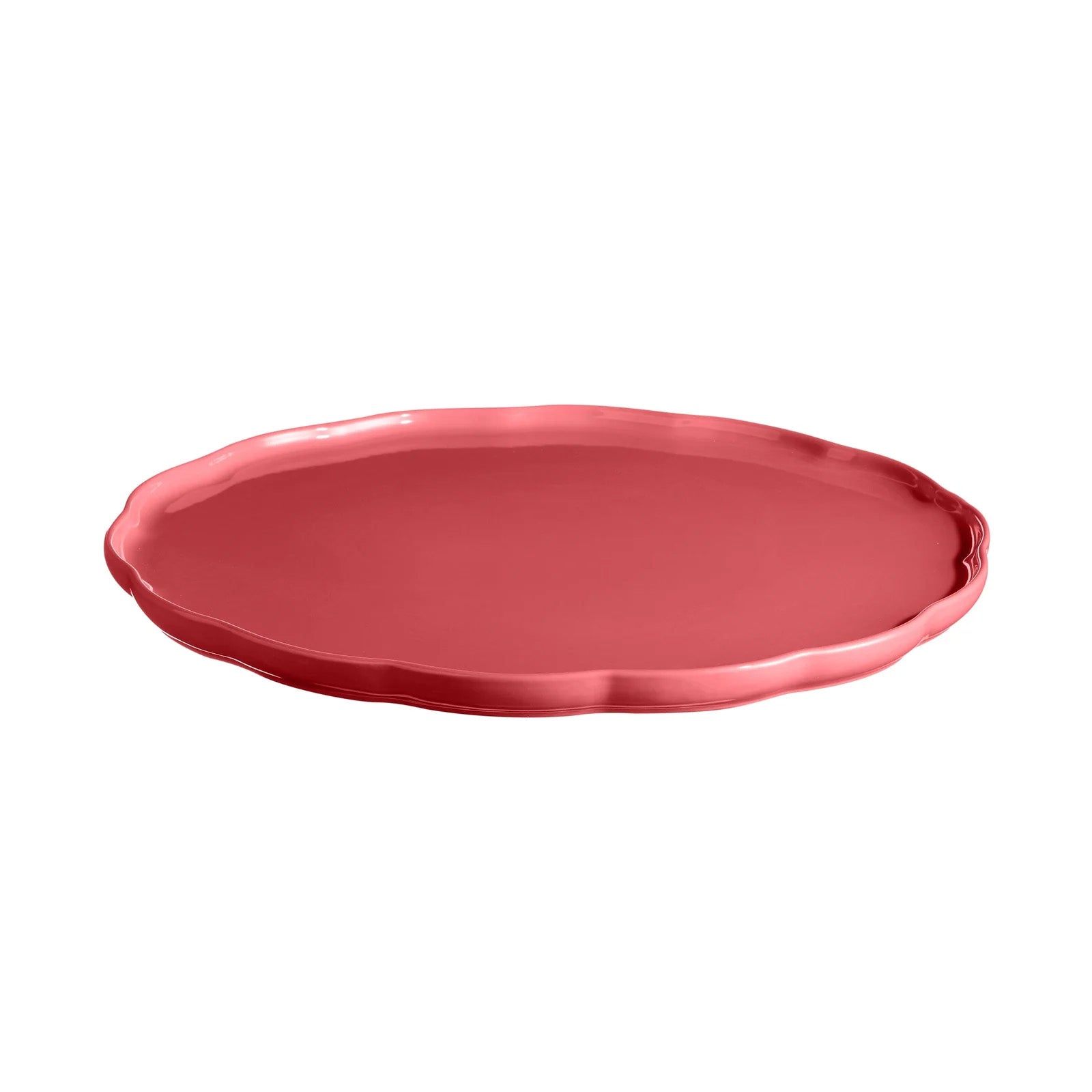 Emile Henry Madeleine Round Serving Plate, 12.2-Inch, Rose