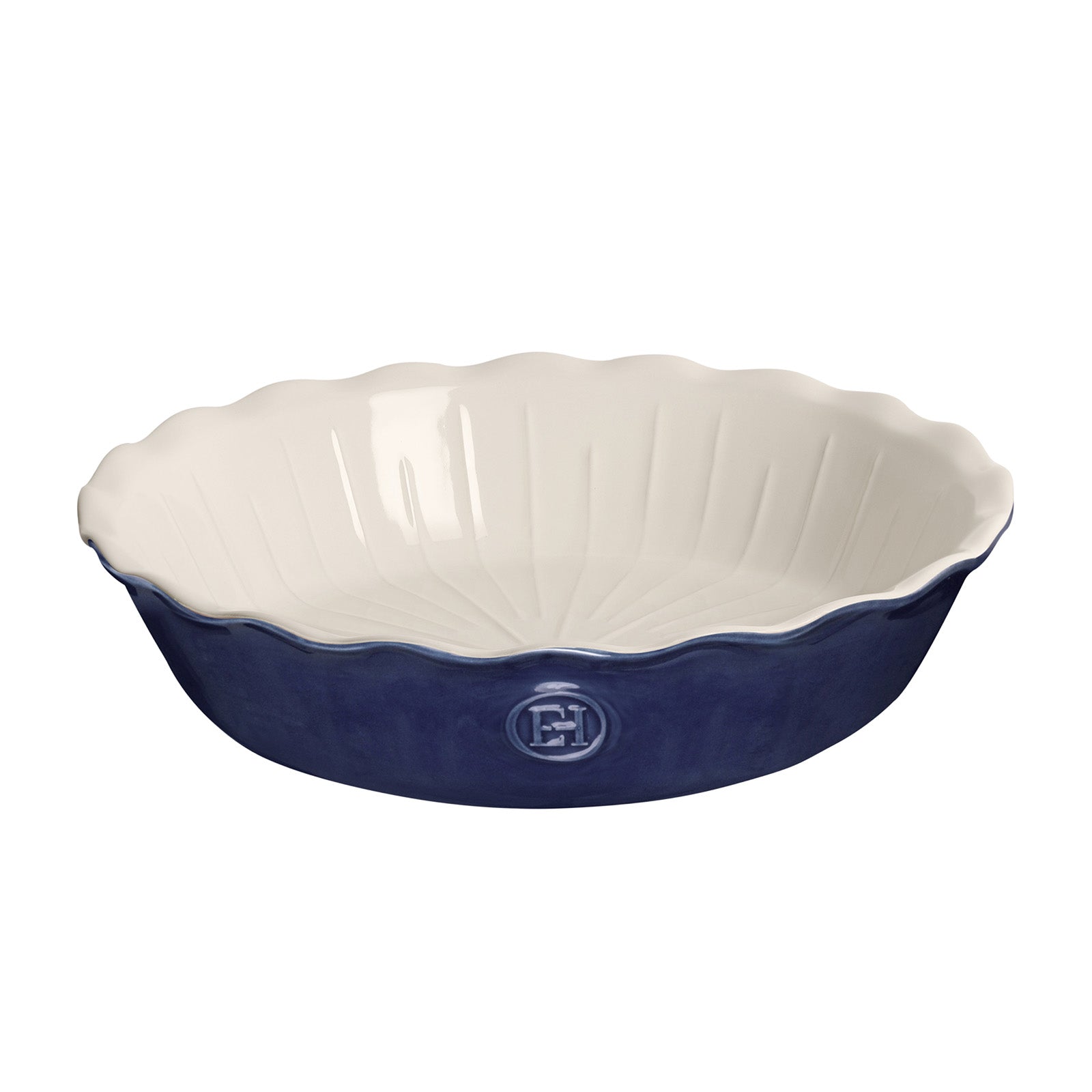 Emile Henry Modern Classics 9-Inch Ribbed Pie Dish, Twilight