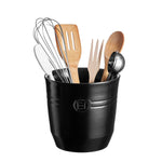 Emile Henry Large Utensil Pot, 6.3-Inch Diameter x 17-Inch High, Truffle