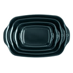 Emile Henry Small Rectangle Baking Dish Ultime, 11.5" X 7.5", Ocean