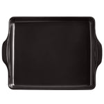 Emile Henry Foccacia Bread Pan and Detroit Style Pizza Pan, Charcoal